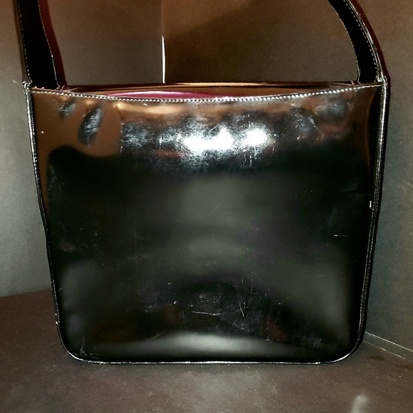🖤AUTHENTIC Vintage GUCCI Black Patent Leather Purse Excellent Used Condition 🖤 - Picture 15 of 16